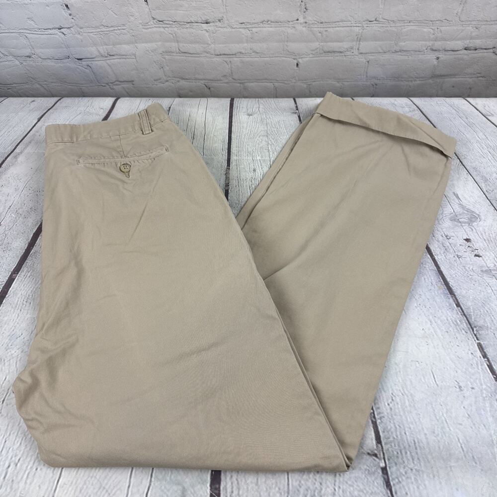 Polo Ralph Lauren Pants Mens 33x36 (30) Beige Haberdashe Pleated Chino Khakis